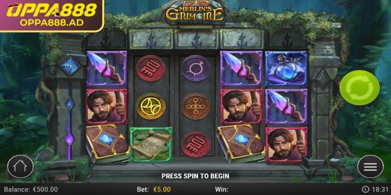 GRIMOIRE Oppa888 – Hành trình nổ hũ phép thuật cổ kỳ bí 2 Biểu tượng bảo vật cổ mang phần thưởng quý giá