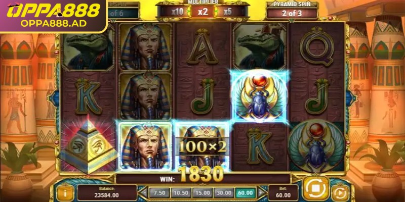 Legacy of Egypt Oppa888 – Trải nghiệm slot Ai Cập hấp dẫn 3 Chú ý theo dõi các biểu tượng nhân thưởng