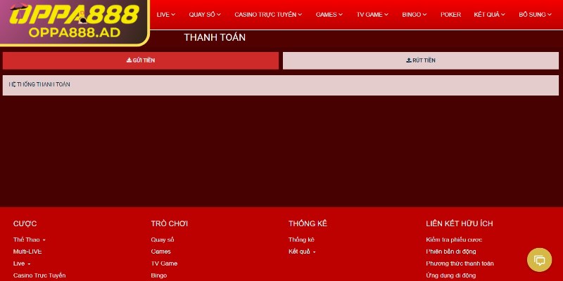 Nạp rút tiền Oppa888 có tốc độ xử lý gần như tức thì