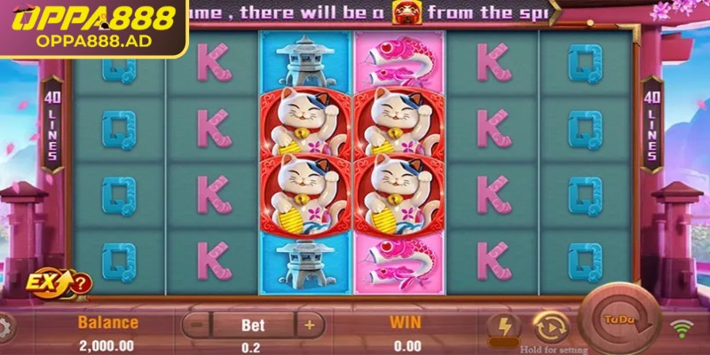 NEKO TITAN Oppa888 – Slot game mèo thần tài cực hot 2 Biểu tượng Mèo Siêu Quậy NEKO TITAN dễ thương